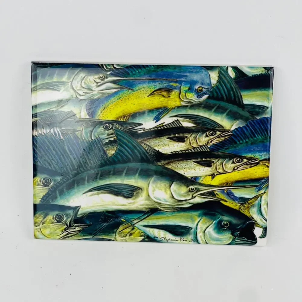 Sport Fish Ceramic Tile Wall Art, Light Keeper Inc. by Stephanie Geib, NC
